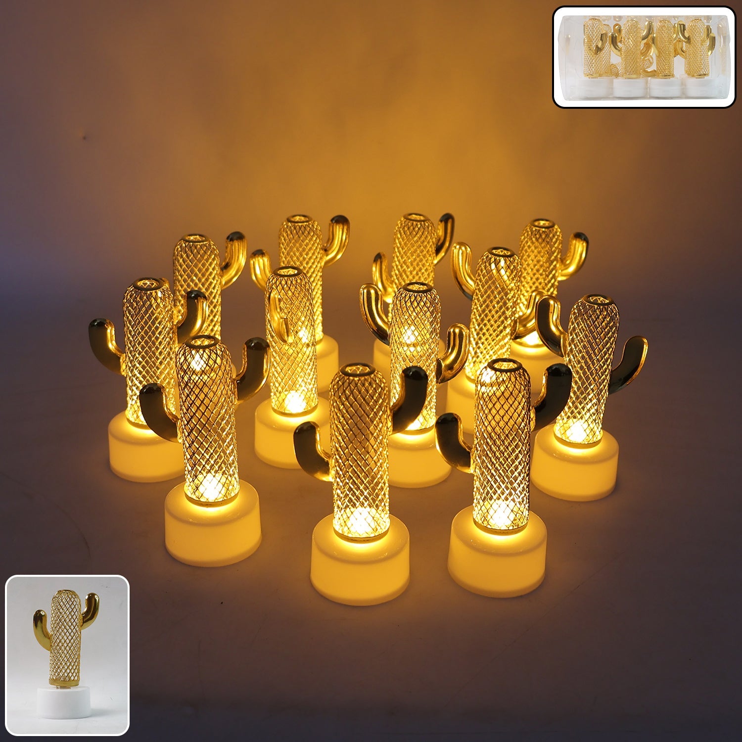 Decorative Cactus Shaped Flameless LED Candles  Decorative Cactus Shaped Flameless LED Candles